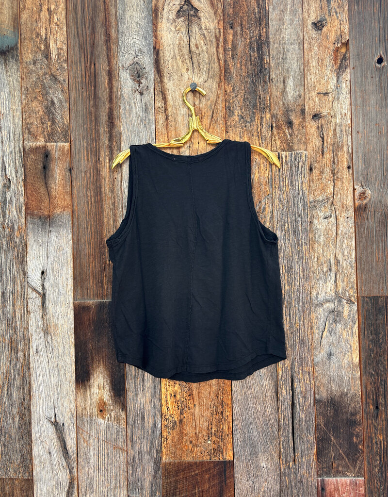 Project Social T Project Social T Naz Scoop Neck Slub Tank Black