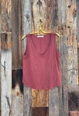 Project Social T Project Social T Naz Scoop Neck Slub Tank Sugar Plum