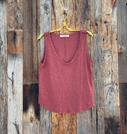 Project Social T Project Social T Naz Scoop Neck Slub Tank Sugar Plum
