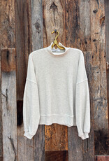 Project Social T Project Social T Beca Cozy Rib Funnel Neck Top Oatmeal