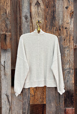 Project Social T Project Social T Beca Cozy Rib Funnel Neck Top Oatmeal