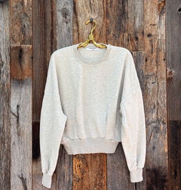 Project Social T Project Social T Evie Pleated Crew Sweatshirt Oat
