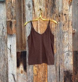 Stateside Stateside Supima Slub Jersey V-Neck Cami Espresso
