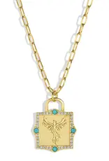 Joy Dravecky Joy Dravecky Phoenix Rising Necklace Turquoise