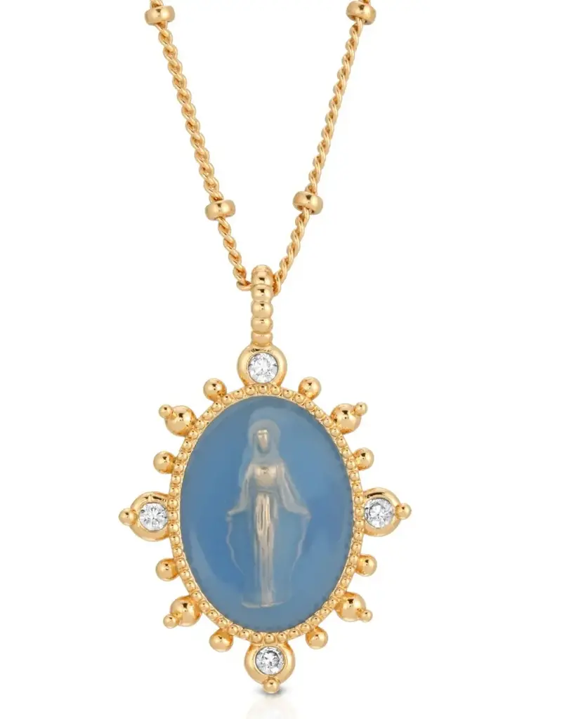 Joy Dravecky Joy Dravecky Lady Lourdes Pendant French Blue