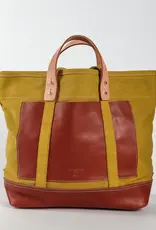 Immodest Cotton Immodest Cotton Editor Tote Chartreuse + Bordeaux