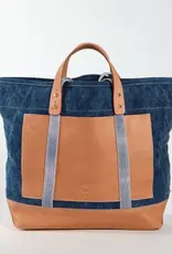 Immodest Cotton Immodest Cotton Editor Tote Indigo + Tan