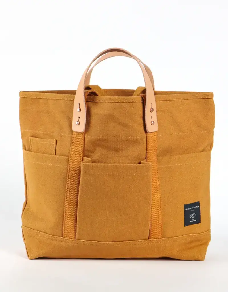 Immodest Cotton Immodest Cotton Construction Tote Mustard Seed