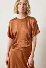 Lilla P Lilla P Satin Dolman Short Sleeve Copper