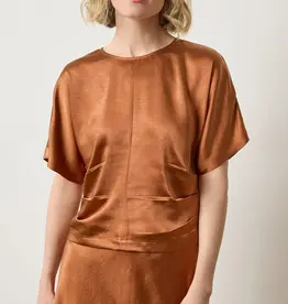 Lilla P Lilla P Satin Dolman Short Sleeve Copper