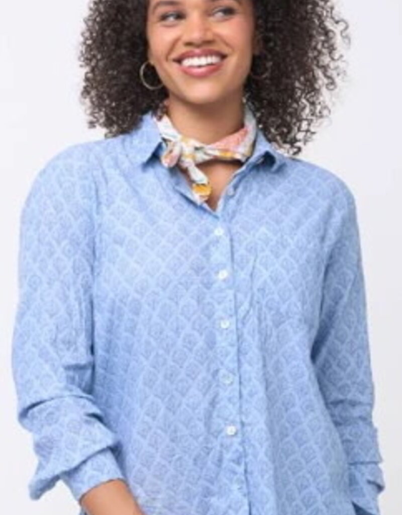 ...and for Good And For Good Boyfriend Shirt Sunflower Overdye Cornflower