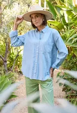 ...and for Good And For Good Boyfriend Shirt Menswear Stripe Chambray & White