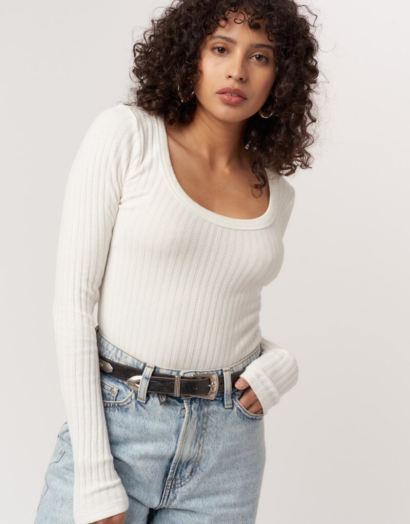 Project Social T Project Social T What's The Scoop Rib L/S White