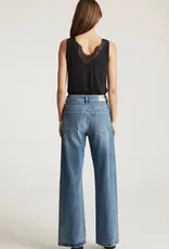 Mavi Florida Mid Rise Wide Leg Jeans Dark Used Classic Blue