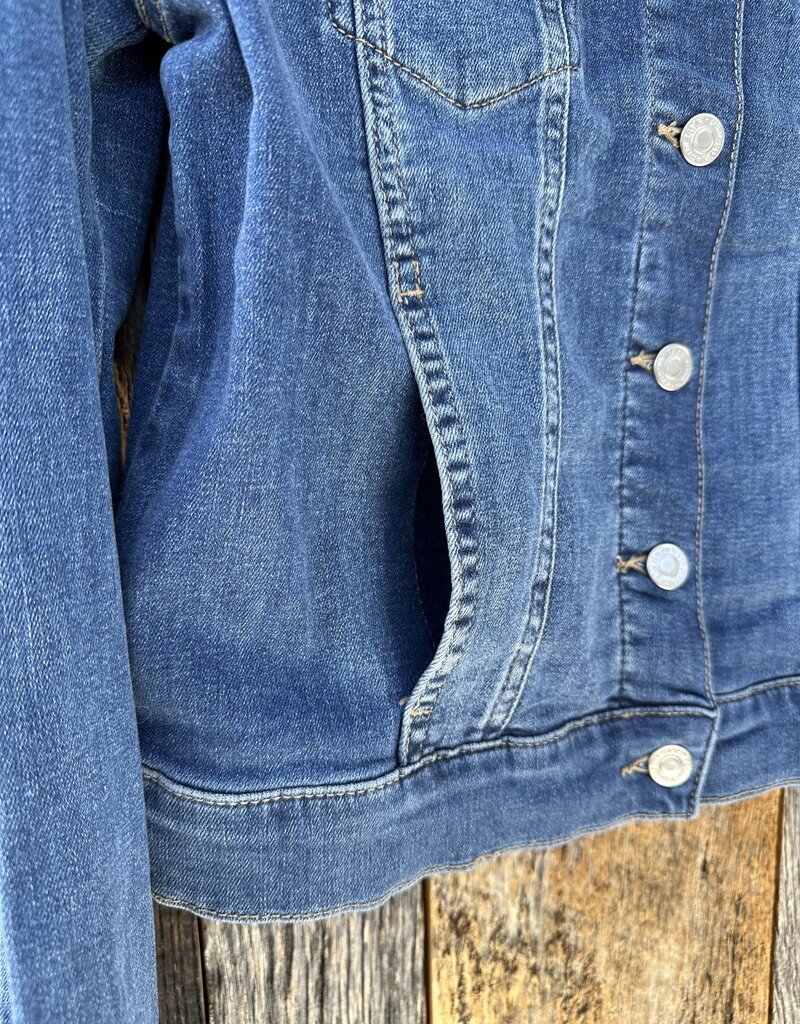 Mavi Samantha Jacket Mid Brushed Feather Blue