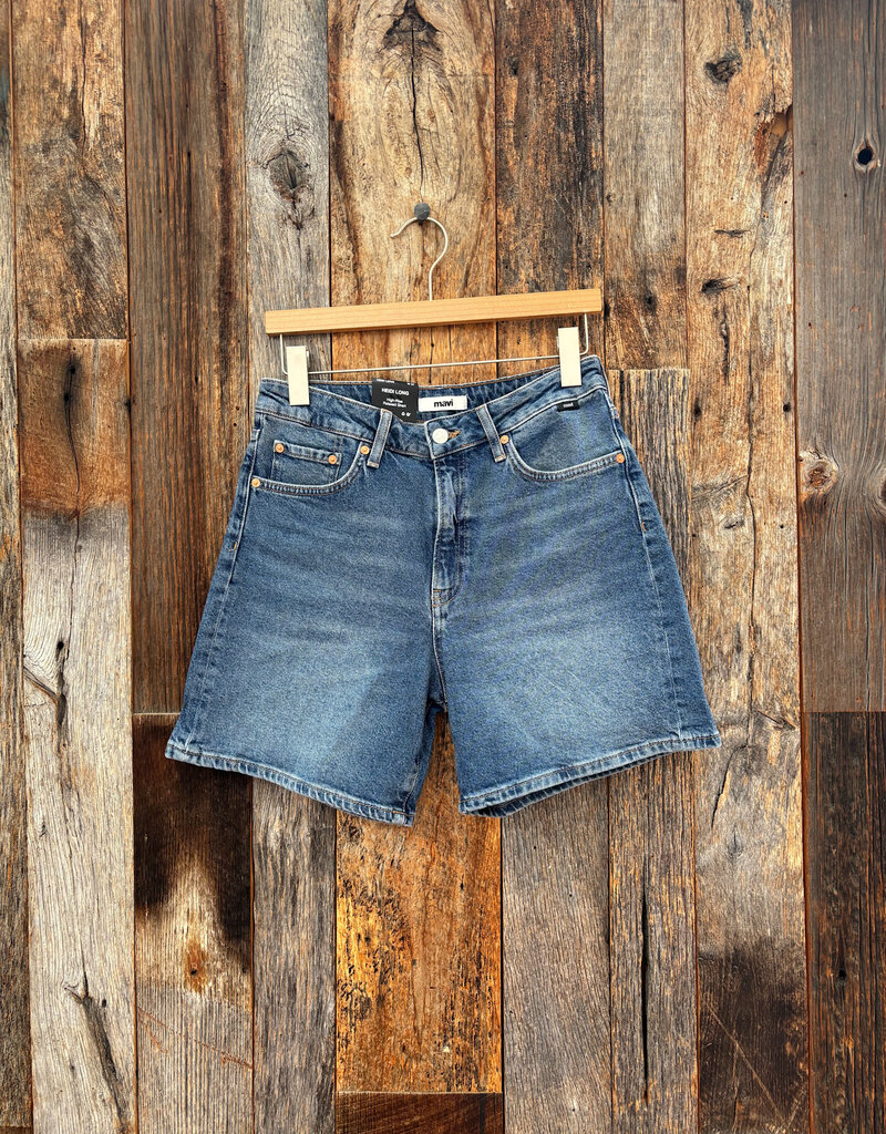 Mavi Heidi Long High Rise Dark 90'S Shorts