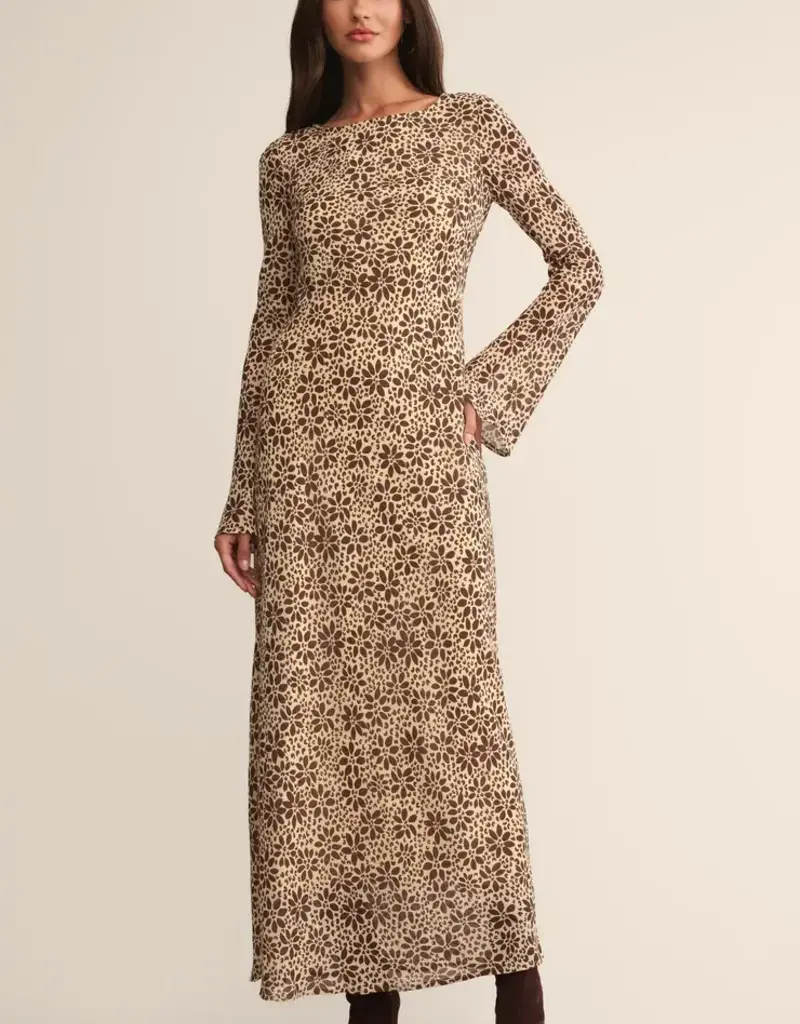 Z Supply Z Supply Cambell Floral Maxi Dress Chocolate Cherry