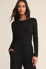 Z Supply Z Supply Second Skin Crew LS Black