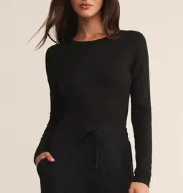 Z Supply Z Supply Second Skin Crew LS Black