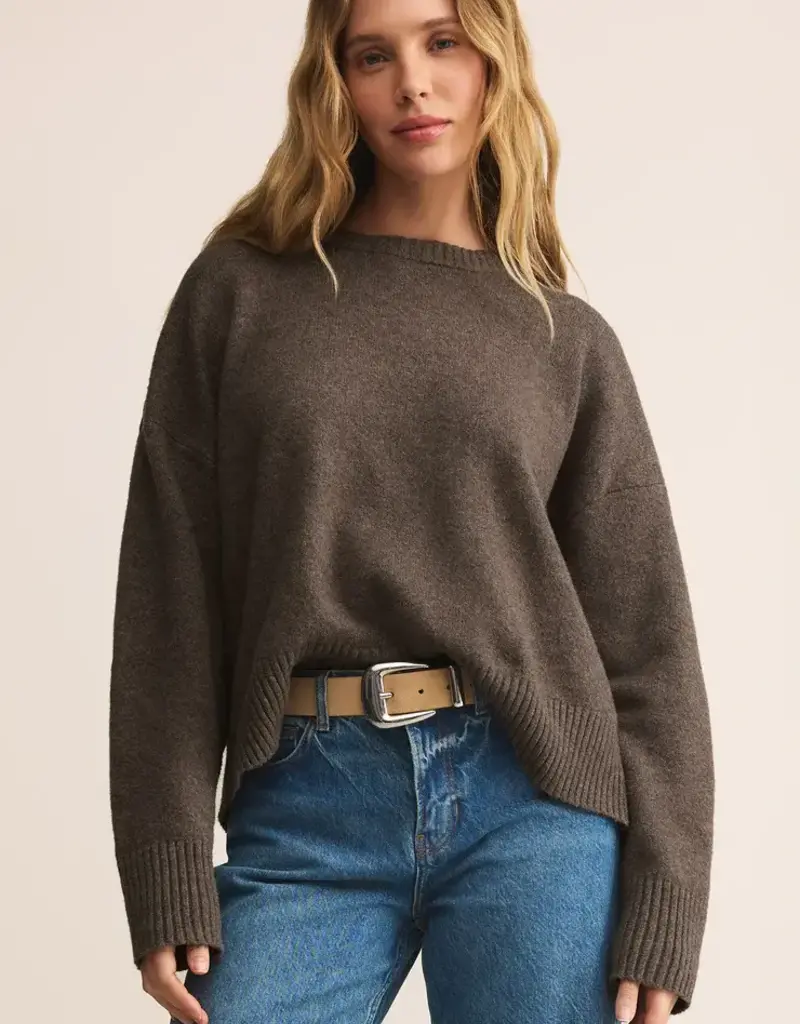 Z Supply Z Supply Cirrus Cozy Sweater Burnt Ash Heather