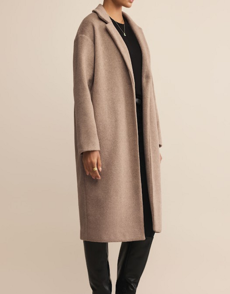 Z Supply Z Supply Mason Luxe Coat Smokey