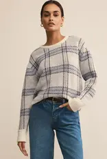 Z Supply Z Supply Junction Plaid Sweater Natural