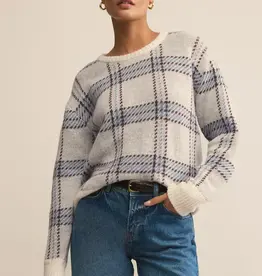 Z Supply Z Supply Junction Plaid Sweater Natural
