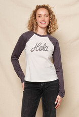 Sundry L/S Raglan Tee Hola Oyster