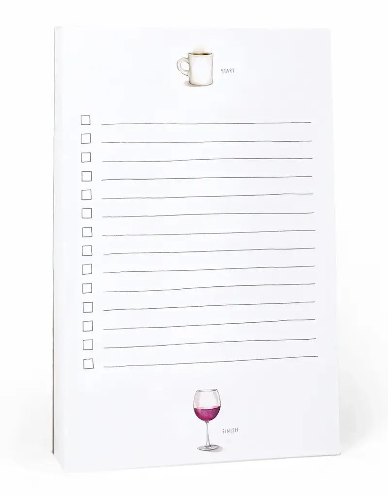 E. Frances Paper E. Frances Paper Start & Finish Lined Notepad - Wine & Coffee