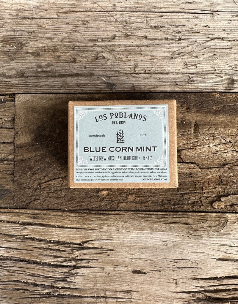 Los Poblanos Blue Corn Mint Handmade Bar Soap
