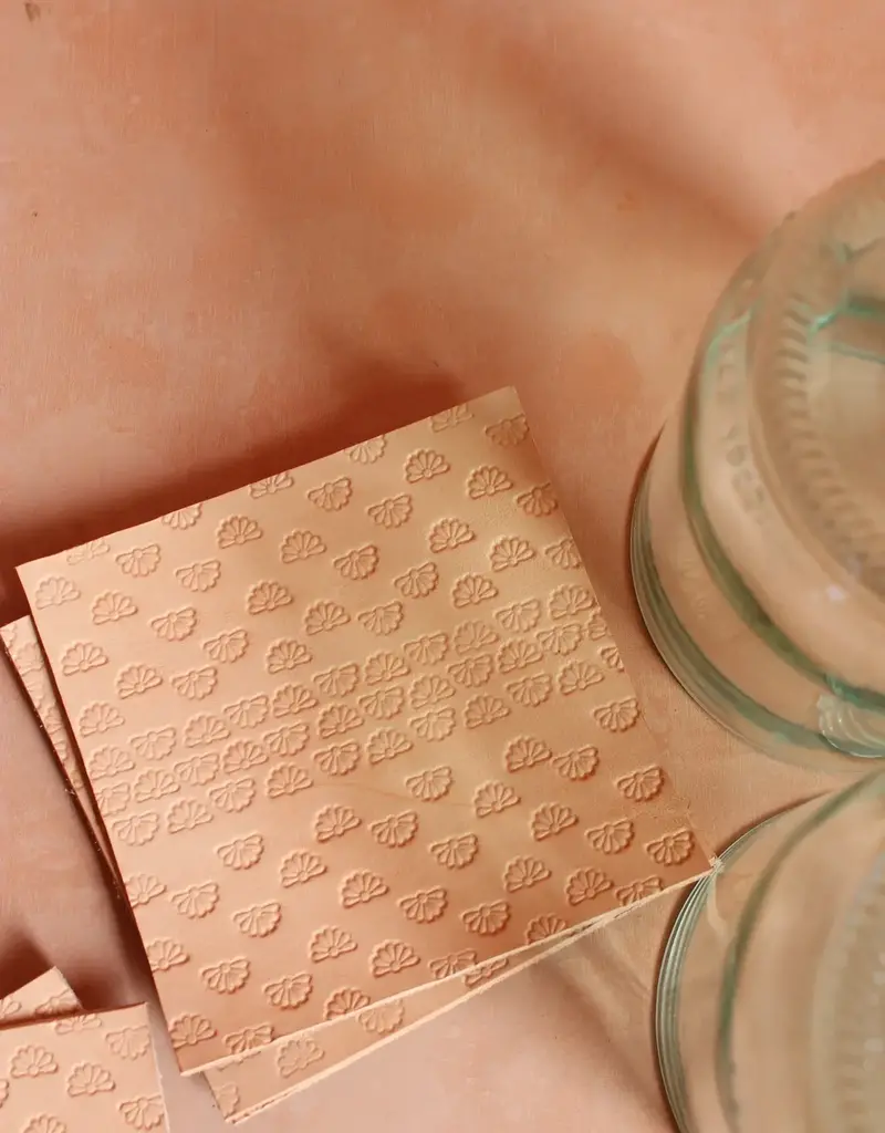Olive n' Suede Olive n' Suede Natural Leather Coasters Havana