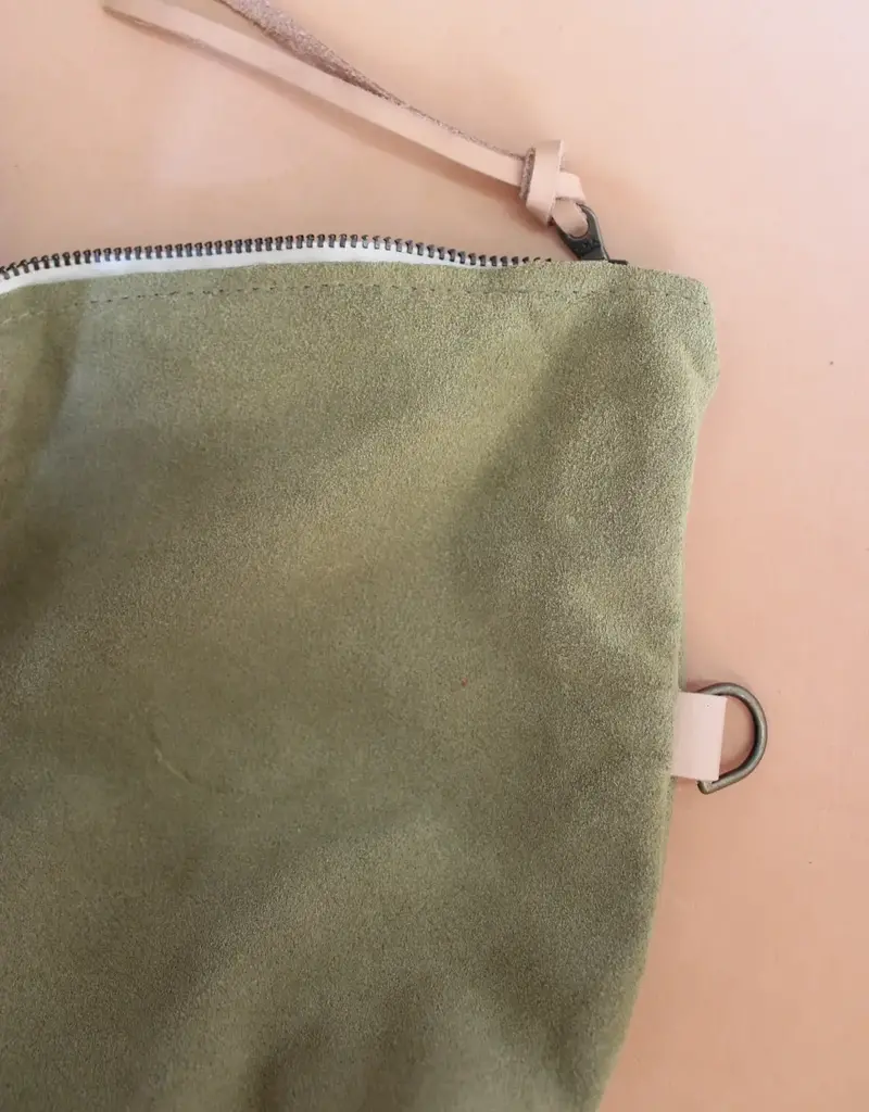 Olive n' Suede Olive n' Suede Square Side Bag Olive