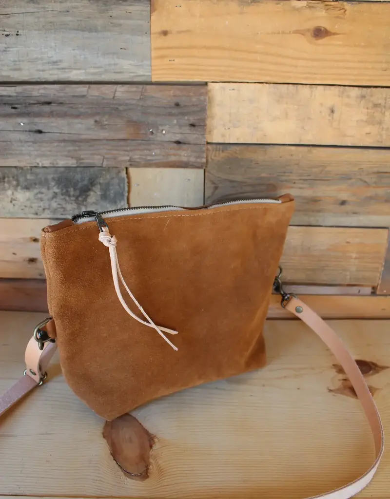 Olive n' Suede Olive n' Suede Square Side Bag Tobacco