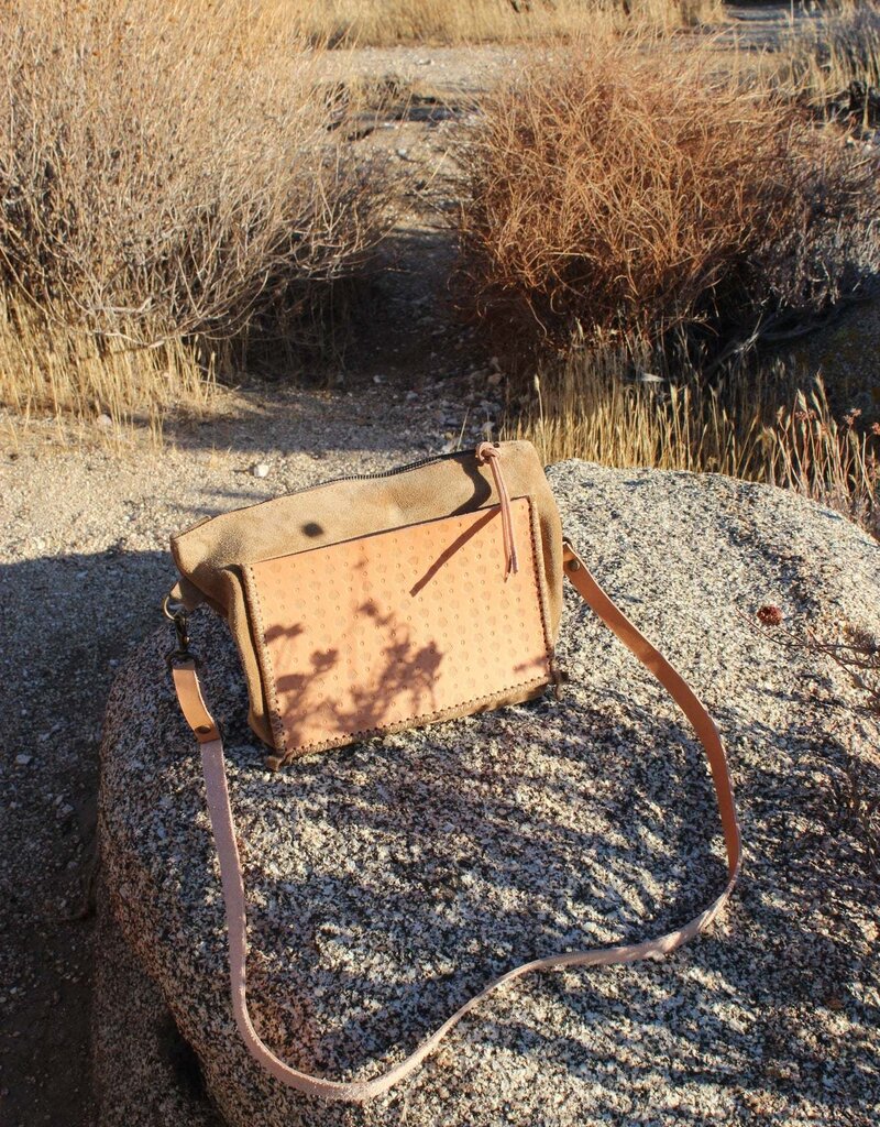 Olive n' Suede Olive n' Suede Square Side Bag w/ PocketDune- Las Palmas