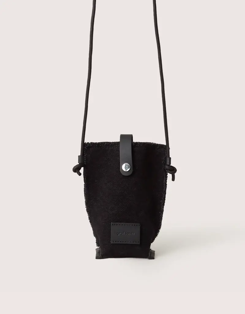 Graf Lantz Graf Lantz Hana Canvas Phone Crossbody Black