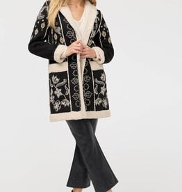 Johnny Was Johnny Was Lori Faux Suede Sherpa Jacket Cheyenne