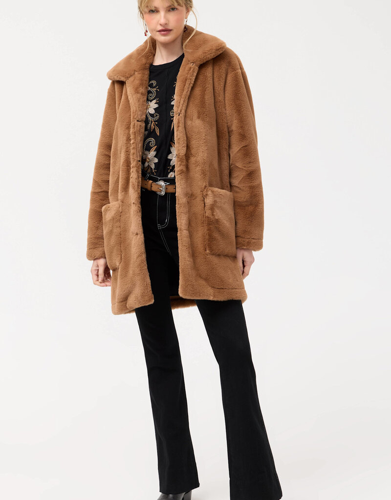 Johnny Was Johnny Was Faux Fur Coat Choco