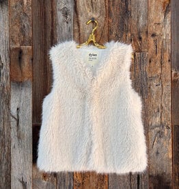 Dylan Dylan Ava Faux Fur Vest Soft White
