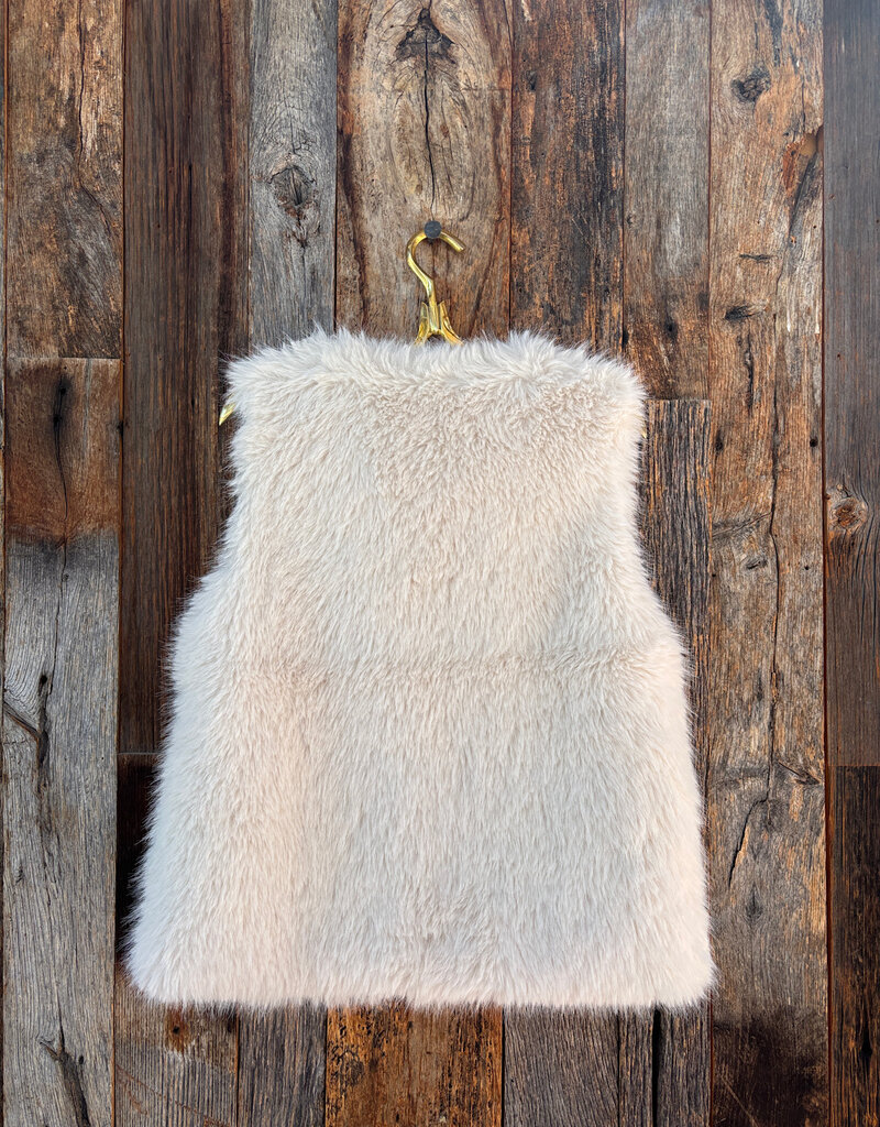 Dylan Dylan Ava Faux Fur Vest Soft White