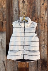 Dylan Dylan Fur Love Hi-Low Vest Winter White