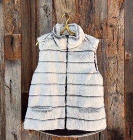Dylan Dylan Fur Love Hi-Low Vest Winter White