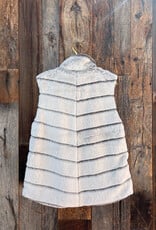 Dylan Dylan Fur Love Hi-Low Vest Winter White