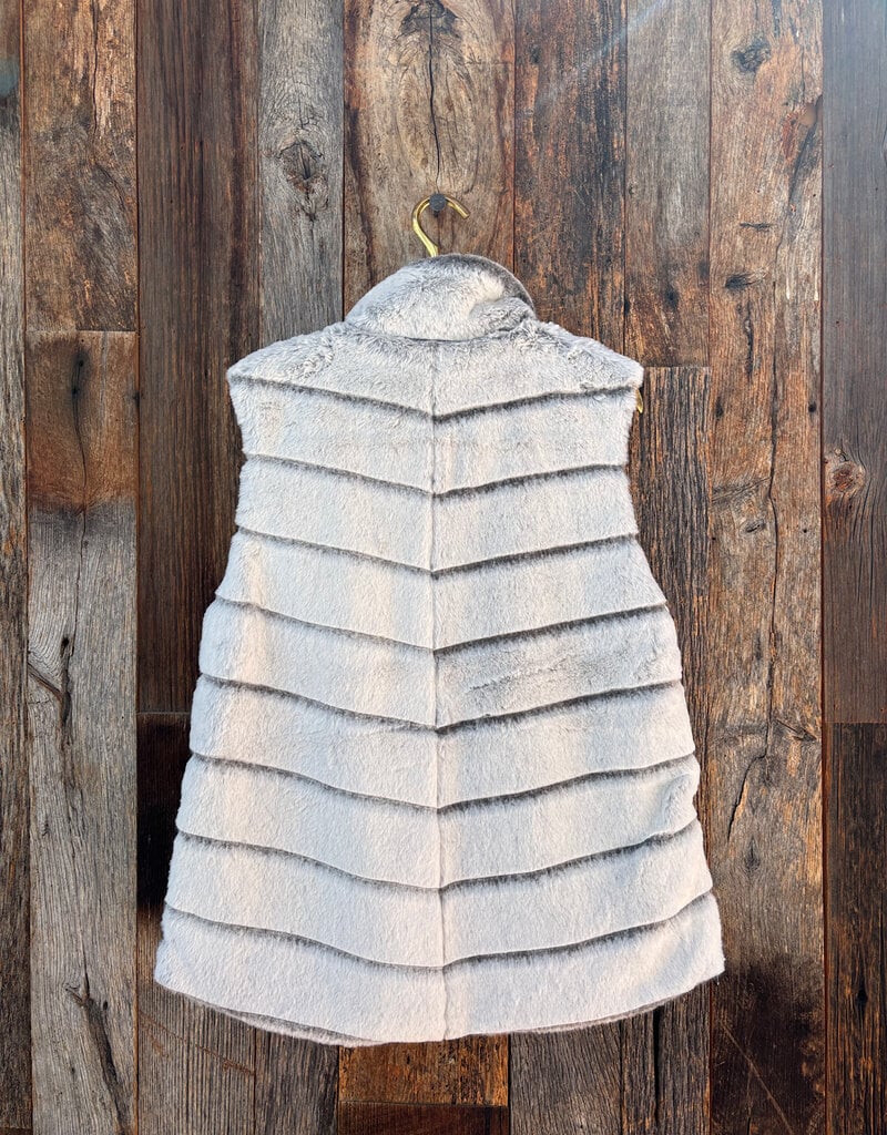 Dylan Dylan Fur Love Hi-Low Vest Winter White