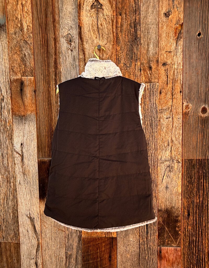 Dylan Dylan Fur Love Hi-Low Vest Winter White