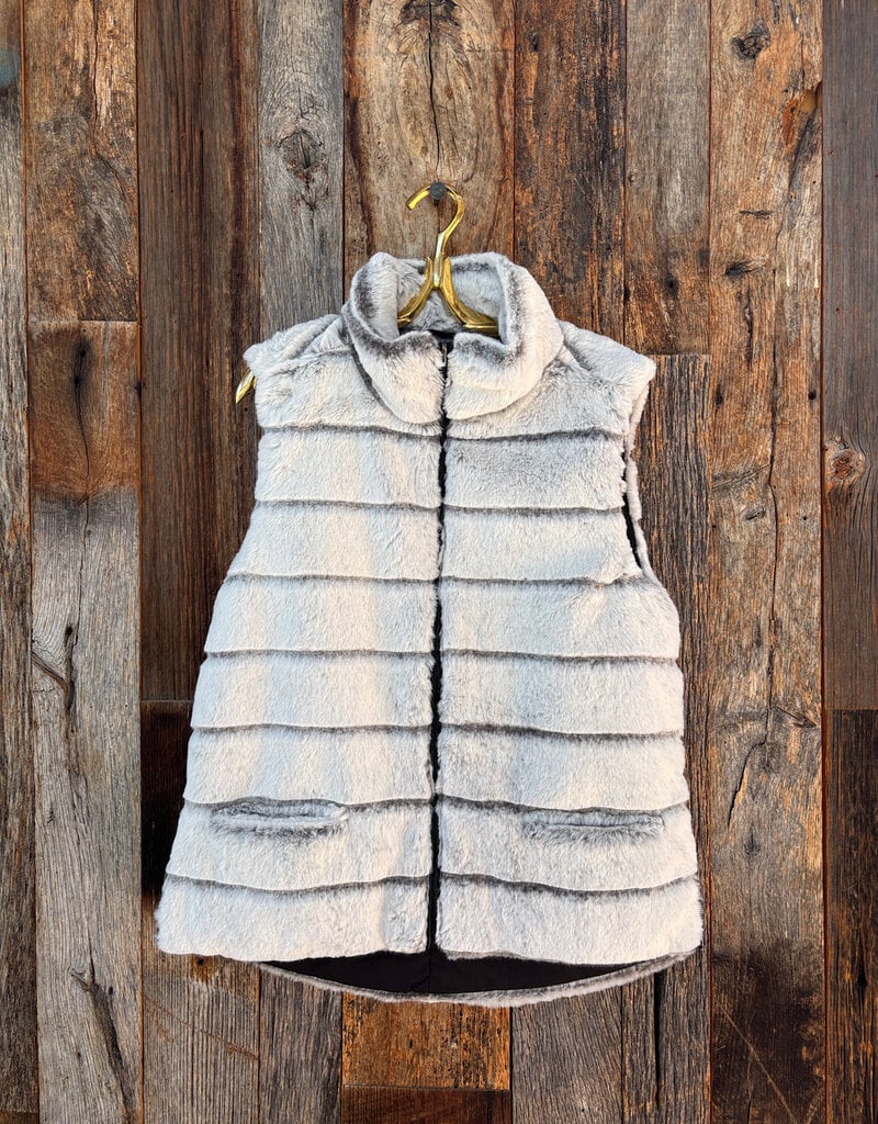 Dylan Dylan Classic Fur Vest Winter White