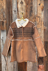 Dylan Dylan Fairisle Amber Coat Brown