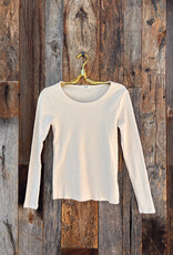 Dylan Dylan Cate Jude Rib LS Crewneck Almond
