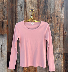 Dylan Dylan Cate Jude Rib LS Crewneck Blush