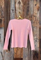 Dylan Dylan Cate Jude Rib LS Crewneck Blush
