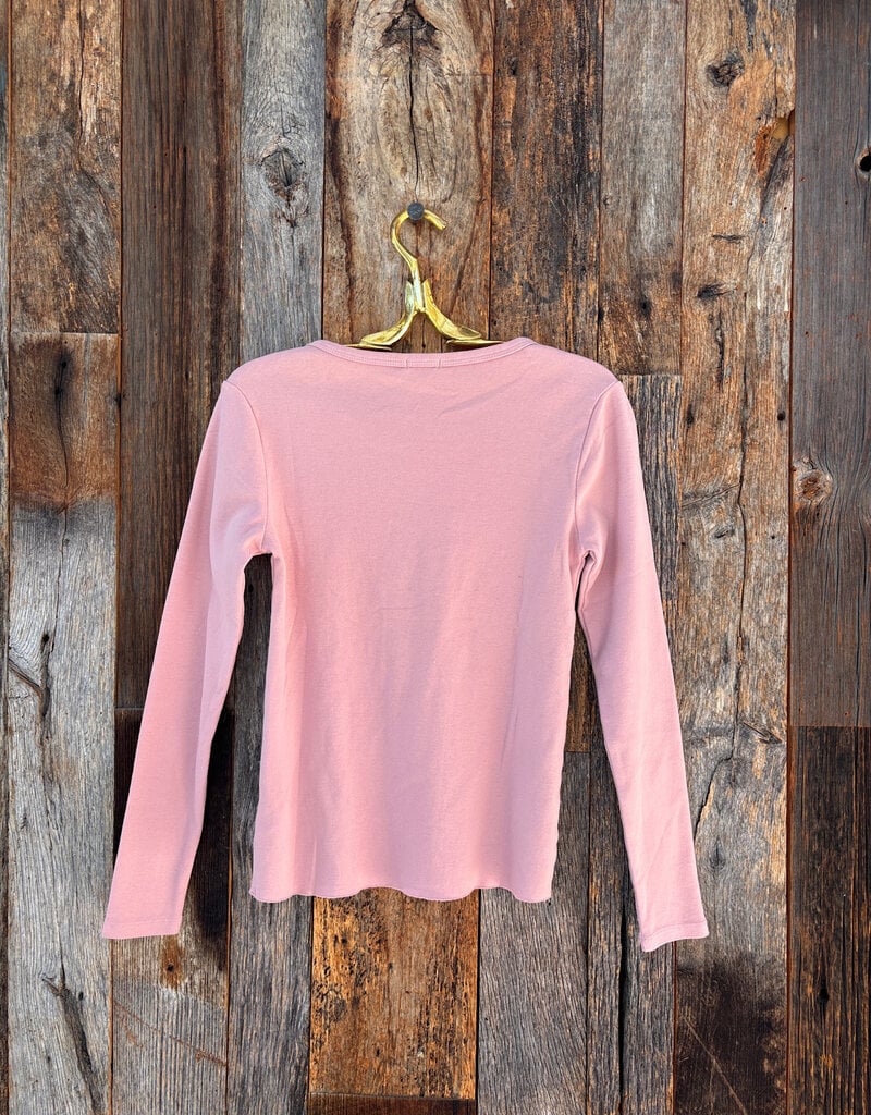 Dylan Dylan Cate Jude Rib LS Crewneck Blush